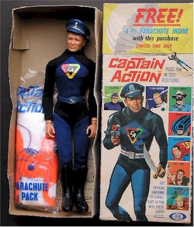 BATMAN & SUPER HEROES Ideal Toy Co DEALER CATALOG Pages ! 1966 CAPTAIN ACTION 